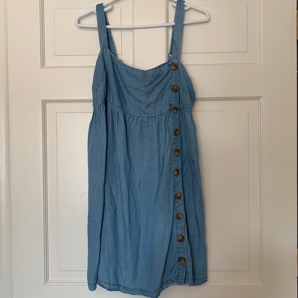 Urban outfitters denim dress with button detail